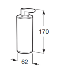 Roca - Dosatore da appoggio cromato Hotels