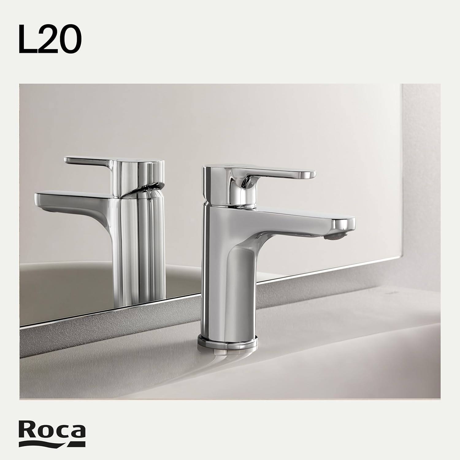 Roca - Rubinetto per lavabo corpo liscio L20 A5A3K09C00