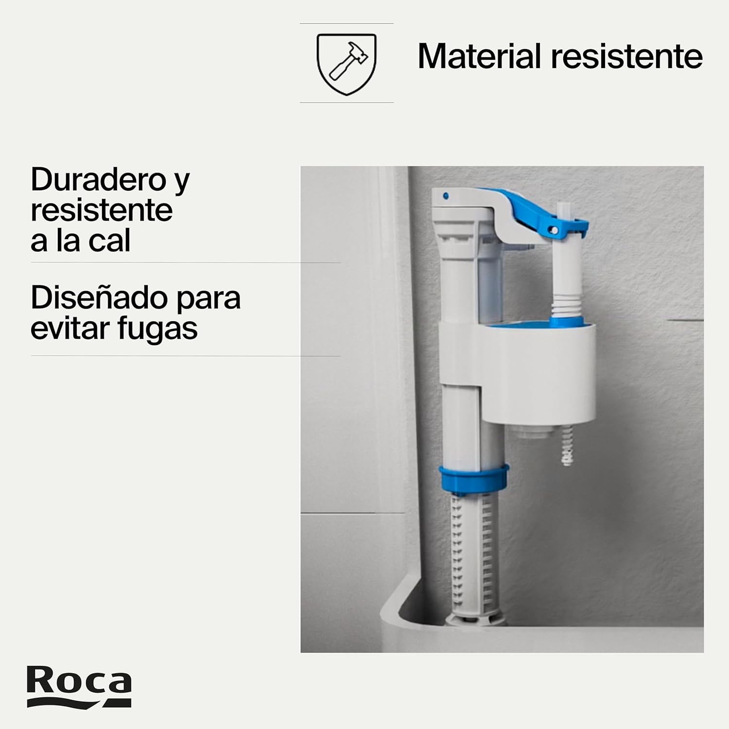 Roca - Juego completo de mecanismo de alimentación lateral y mecanismo de doble descarga. Compacto. A822508900