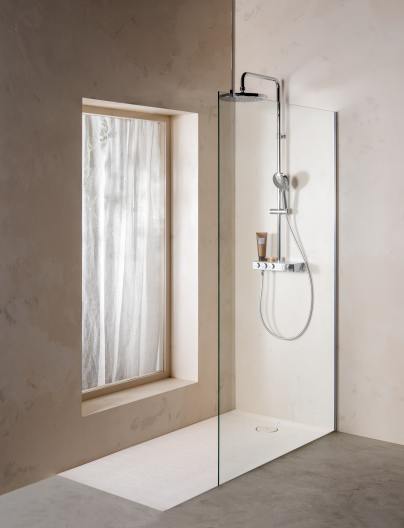 Roca - Plato de ducha Cratos extraplano de SENCERAMIC® Blanco Mate