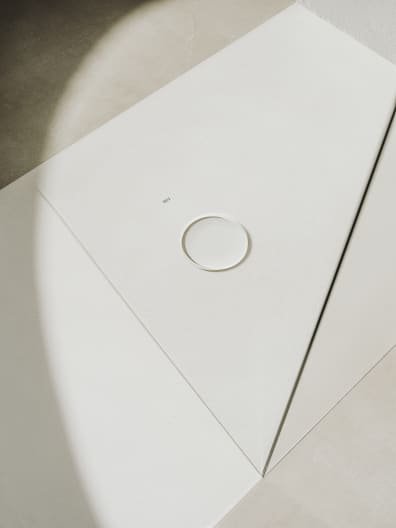 Roca - Plato de ducha Cratos extraplano de SENCERAMIC® Beige