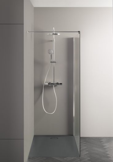 Roca - Plato de ducha Cratos extraplano de SENCERAMIC® Beige