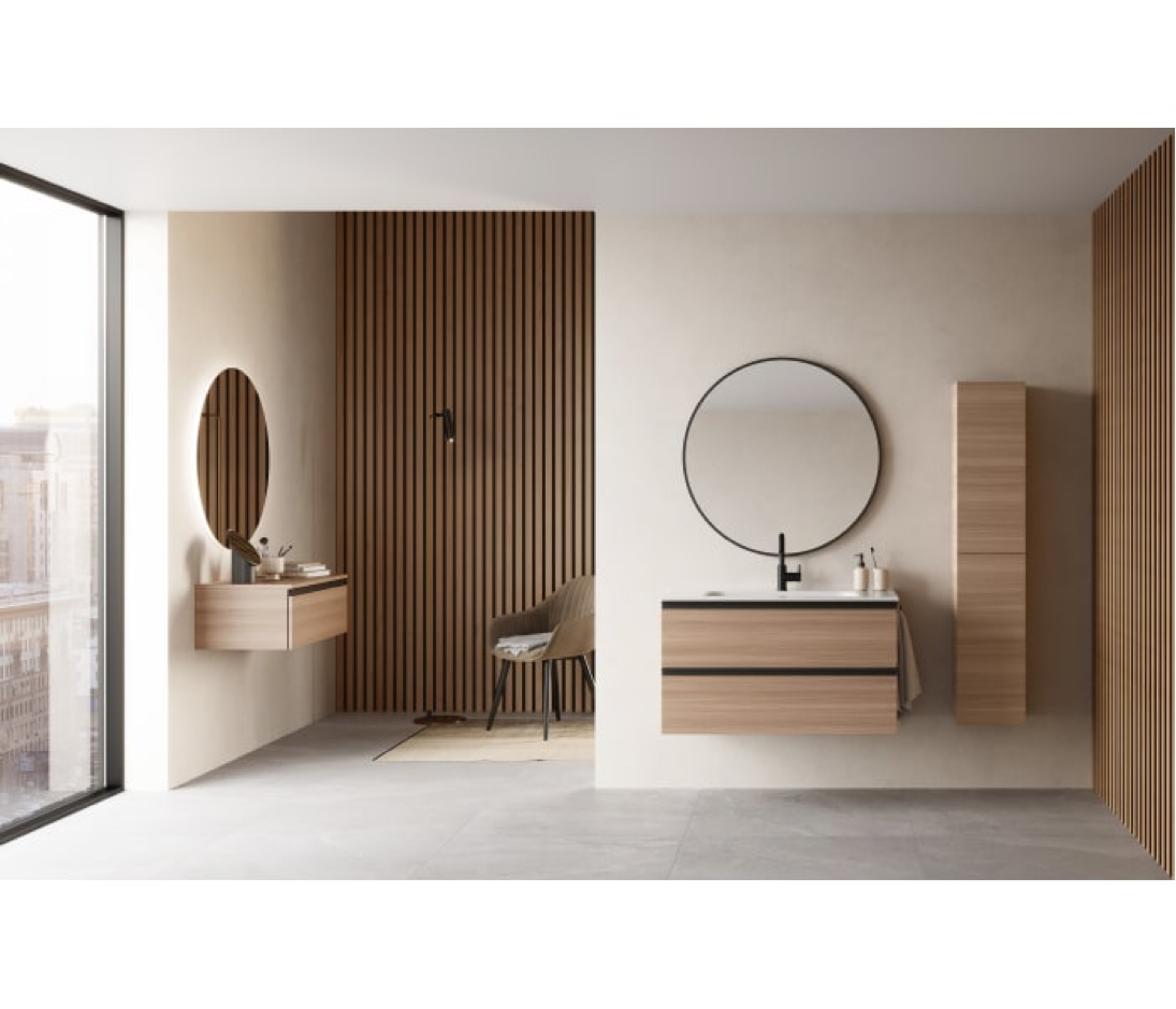 Mueble de baño Vida Royo 2 cajones, suspendido con tirador