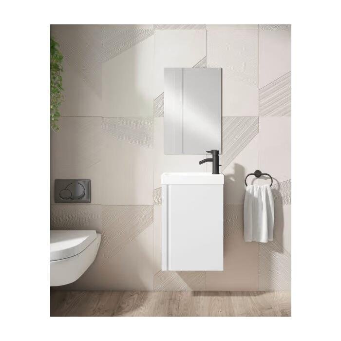 Conjunto completo mueble de baño de fondo reducido 22 cm Visobath Lagos - BricoandPool