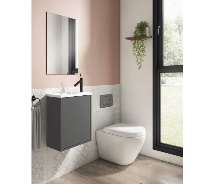 Conjunto completo mueble de baño de fondo reducido 22 cm Visobath Loft - BricoandPool