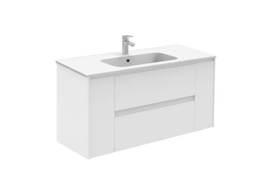 Conjunto mueble de baño Alfa Royo 1 puerta + 2 cajones + 1 puerta - BricoandPool