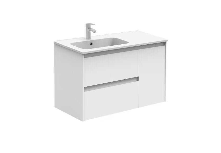 Conjunto mueble de baño Alfa Royo 2 cajones + 1 puerta - BricoandPool