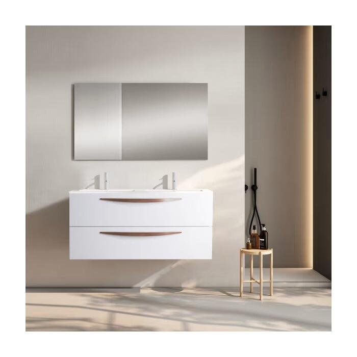 Conjunto mueble de baño de Visobath Arco 120 cm, 2 cajones, suspendido con lavabo - BricoandPool