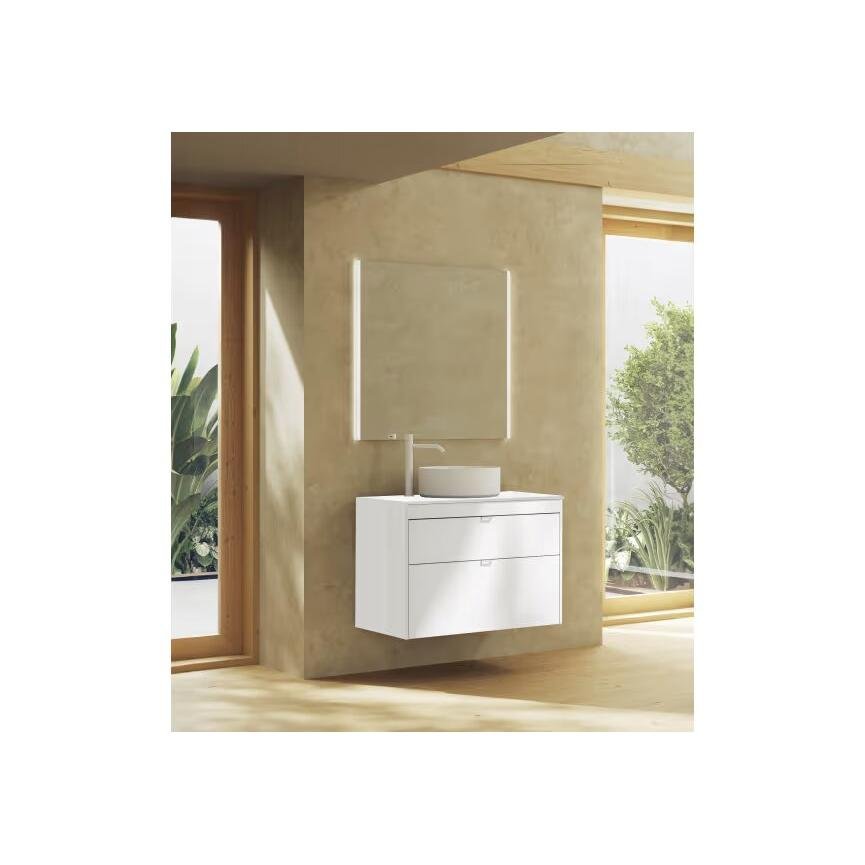 Conjunto mueble de baño Logika Royo 2 cajones suspendidos - BricoandPool