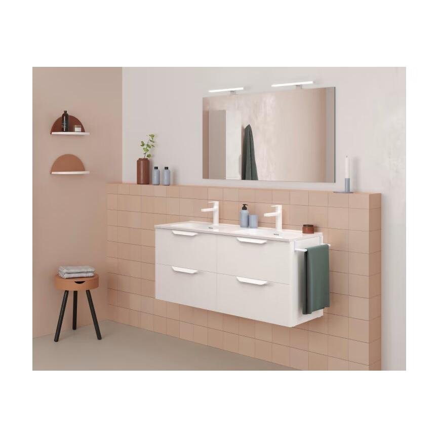 Conjunto mueble de baño Urban Royo 120 cm, 4 cajones suspendidos con lavabo - BricoandPool