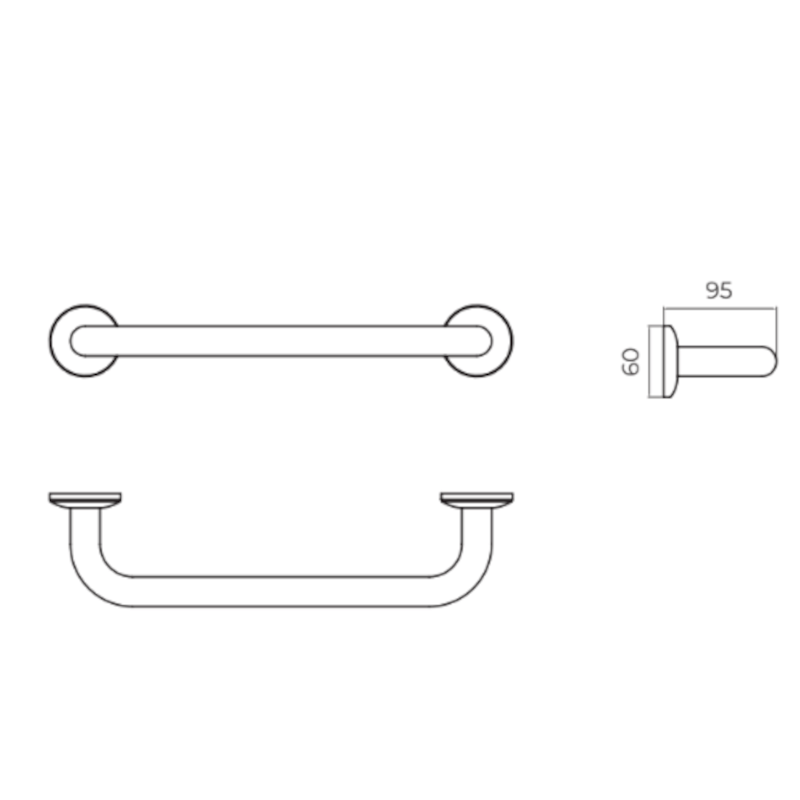 Imex - Asa de ducha negro mate - BricoandPool