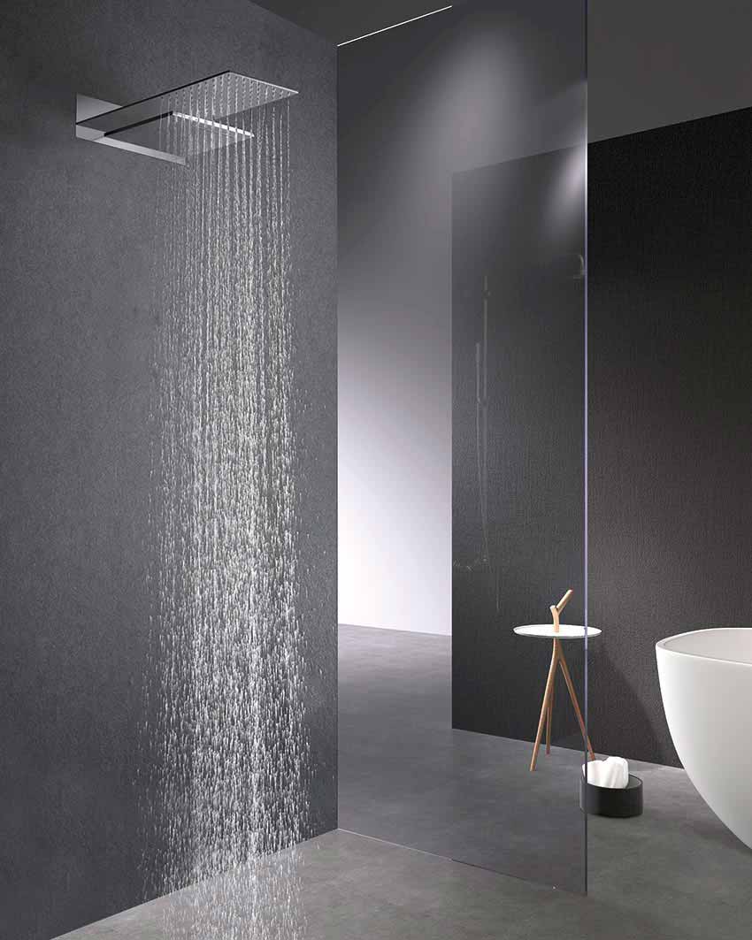 Imex - Conjunto de ducha empotrado termostático Rodas - BricoandPool