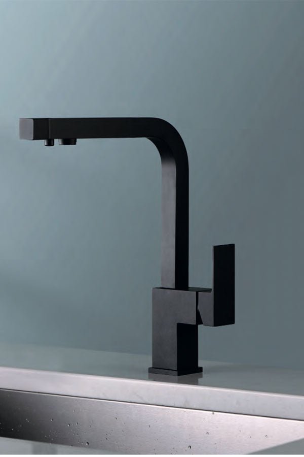 Imex - Grifo de cocina CAPRI negro mate para osmosis - BricoandPool