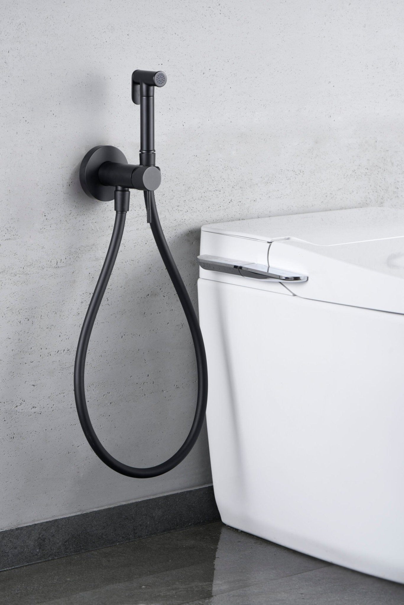 Imex - Grifo empotrado de bidé Line negro mate - BricoandPool