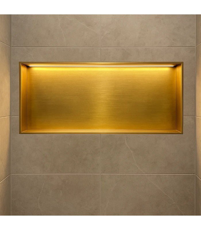 Imex - Hornacina Oceanic con LED oro cepillado - BricoandPool