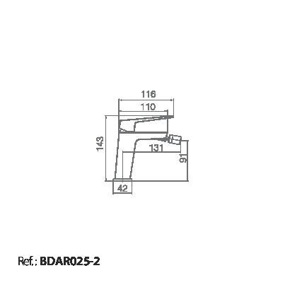 Imex - Monomando bidé Art - BricoandPool