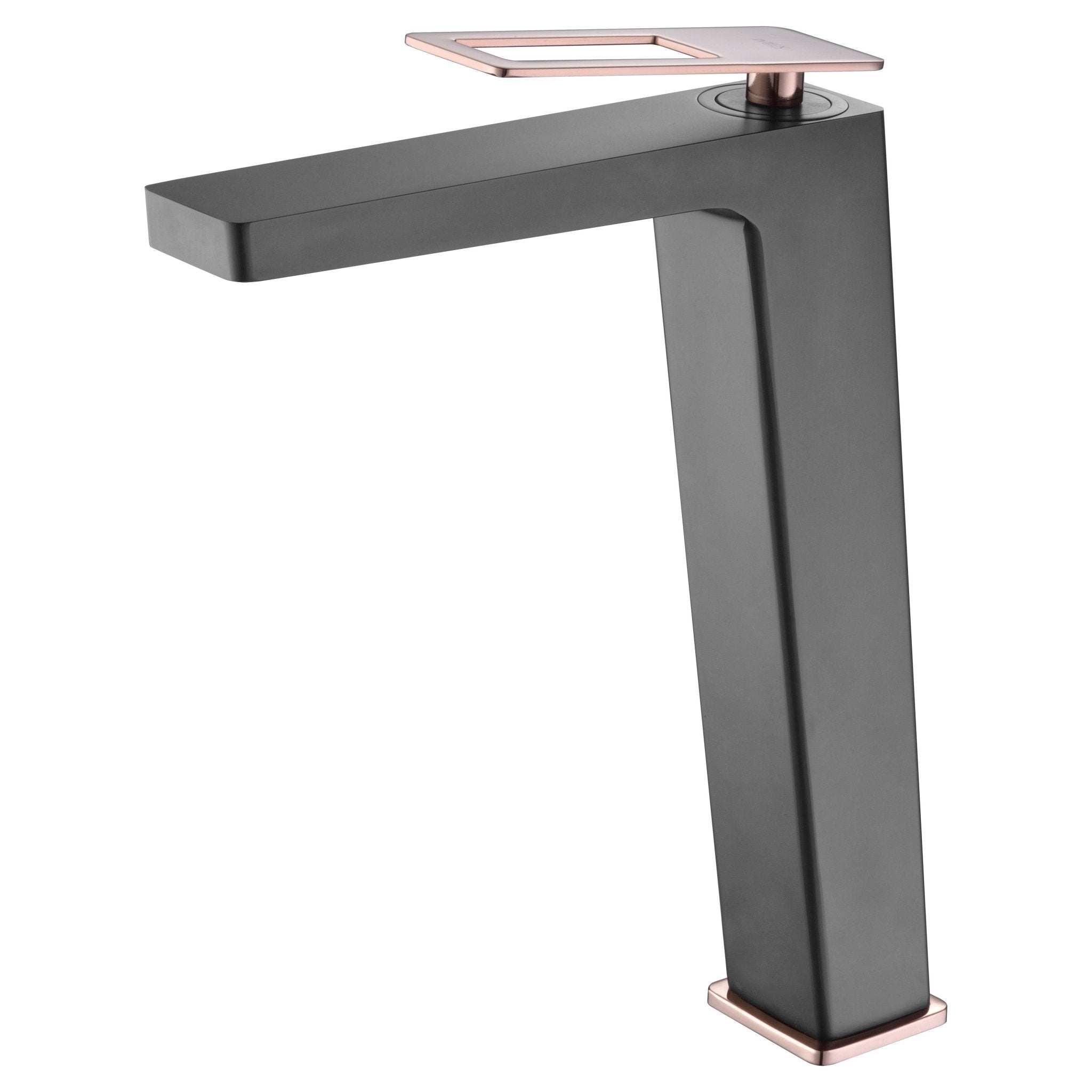 Imex - Monomando lavabo alto Suecia negro oro rosa - BricoandPool