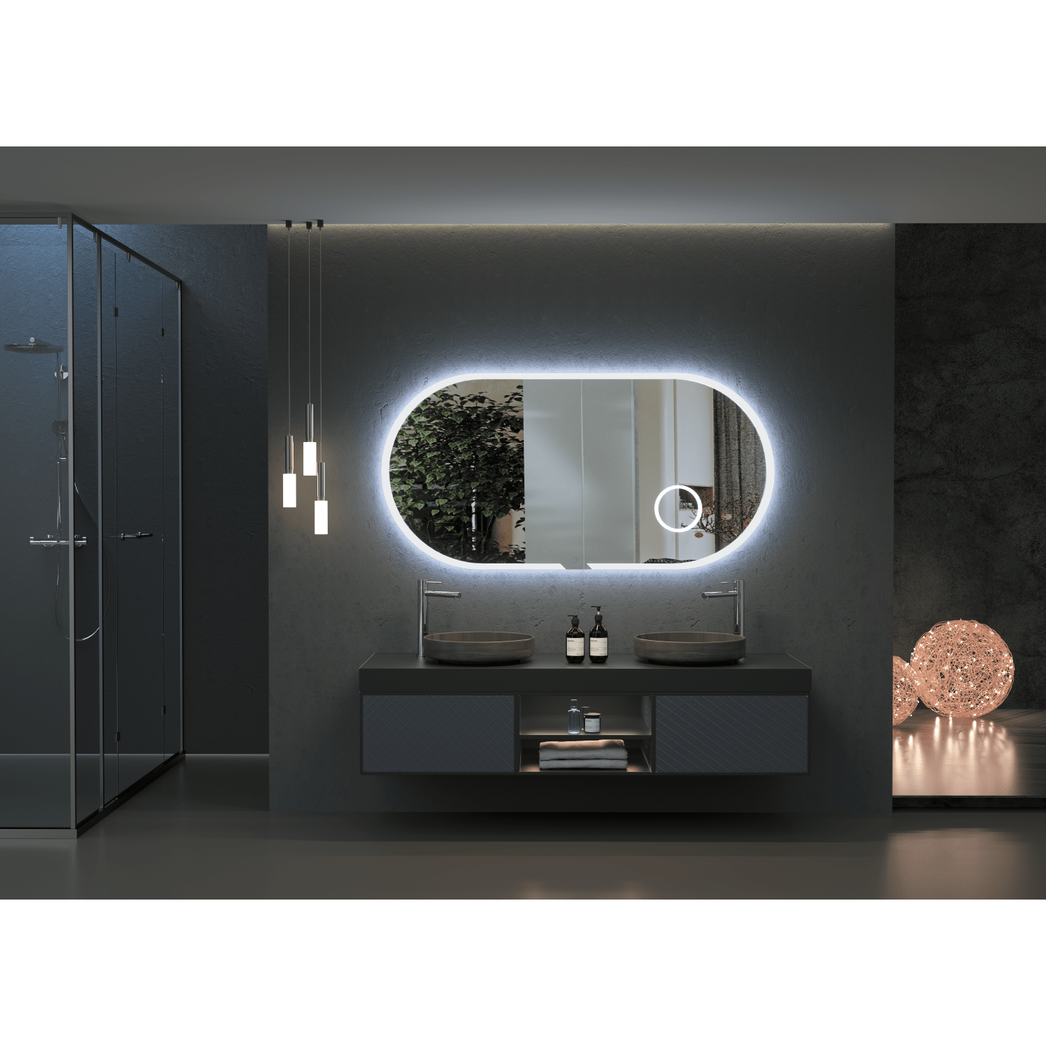 Ledimex - Espejo de baño con luz LED Indiana - BricoandPool