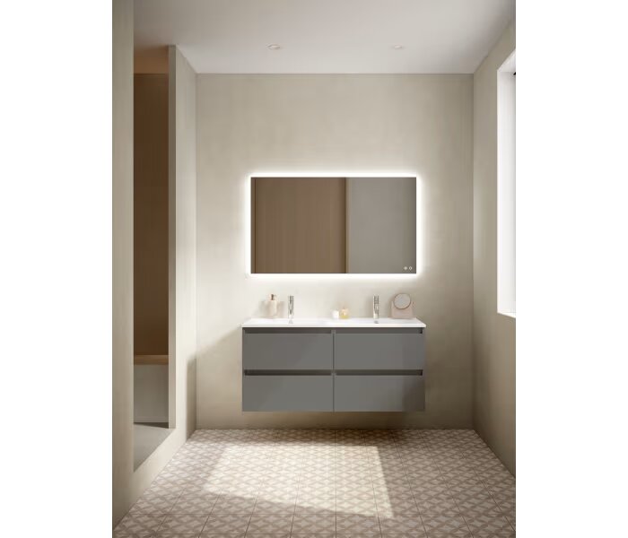 Mueble de baño Viso Bath Box 120 cm, 4 cajones, suspendido - BricoandPool