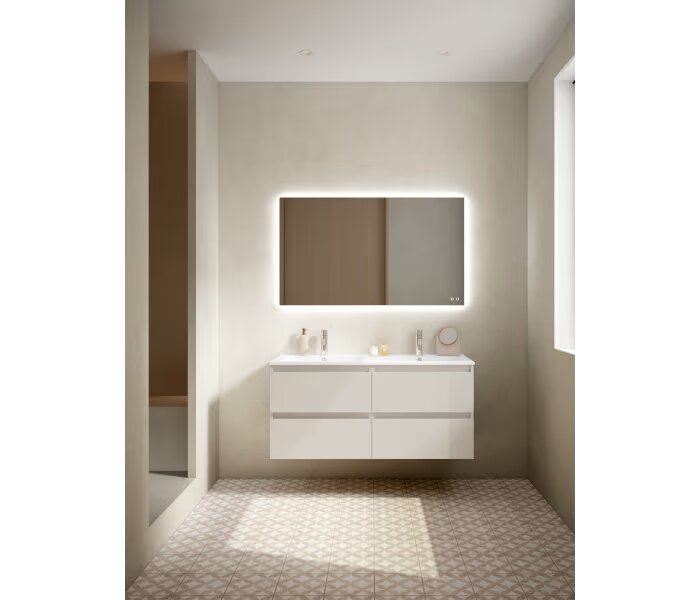 Mueble de baño Viso Bath Box 140 cm, 4 cajones, suspendido - BricoandPool