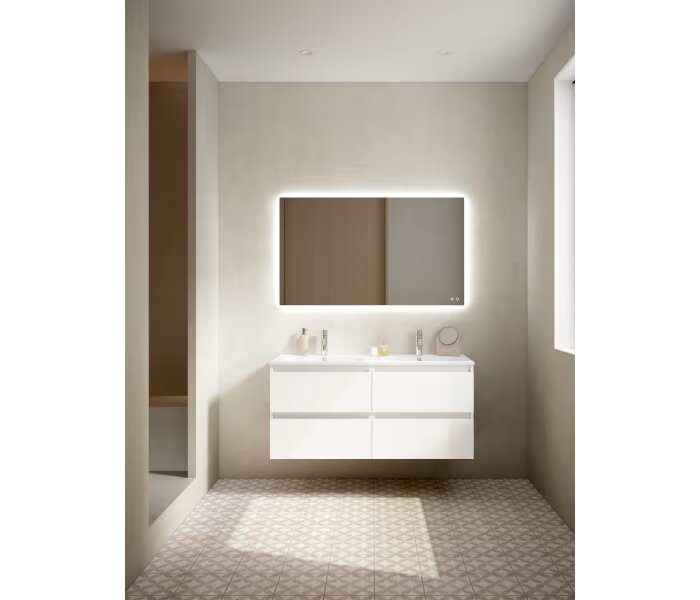 Mueble de baño Viso Bath Box 160 cm, 4 cajones, suspendido - BricoandPool