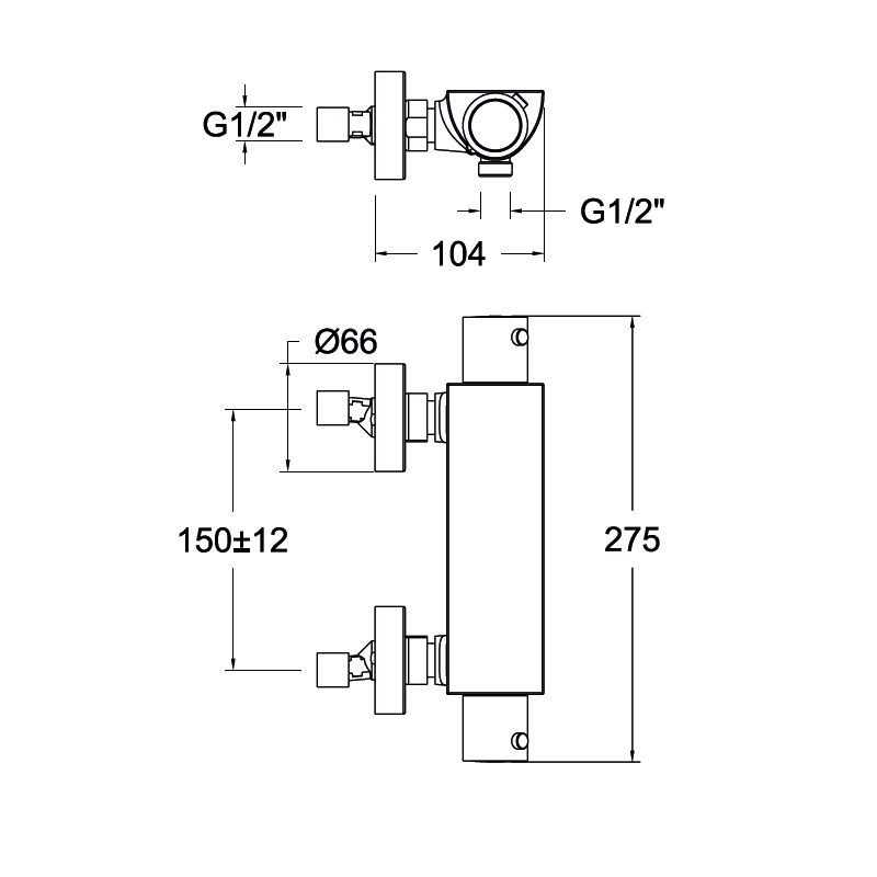 Ramon Soler - Grifo de ducha termostático Urban Chic con equipo de ducha y repisa de vidrio oro cepillado - BricoandPool