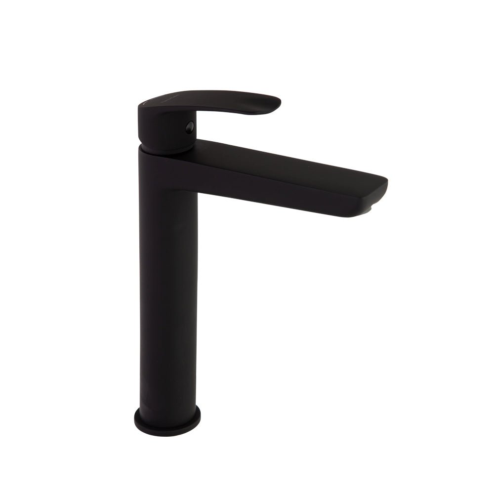 Ramon Soler - New Fly, Tool Free, monomando de lavabo alto, negro mate - BricoandPool