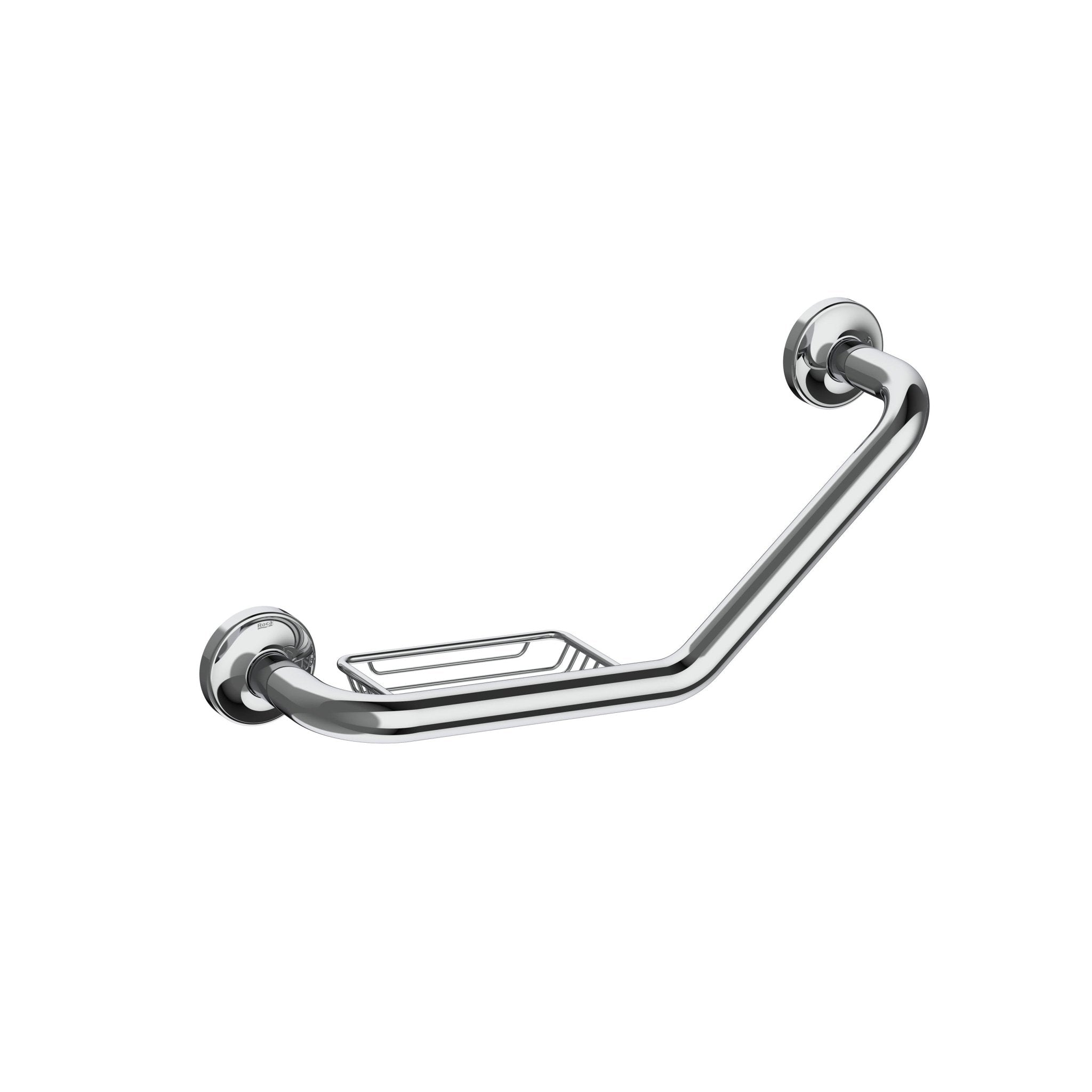Roca - Asa de baño angular 135º con jabonera acabado Cromado Access Comfort A816936001 - BricoandPool