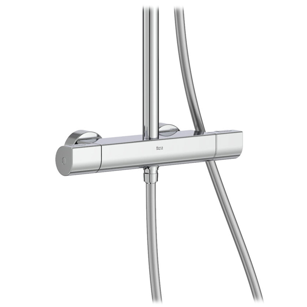 Roca - Columna de ducha termostática Colección Even Round A5A9A2EC00 - BricoandPool