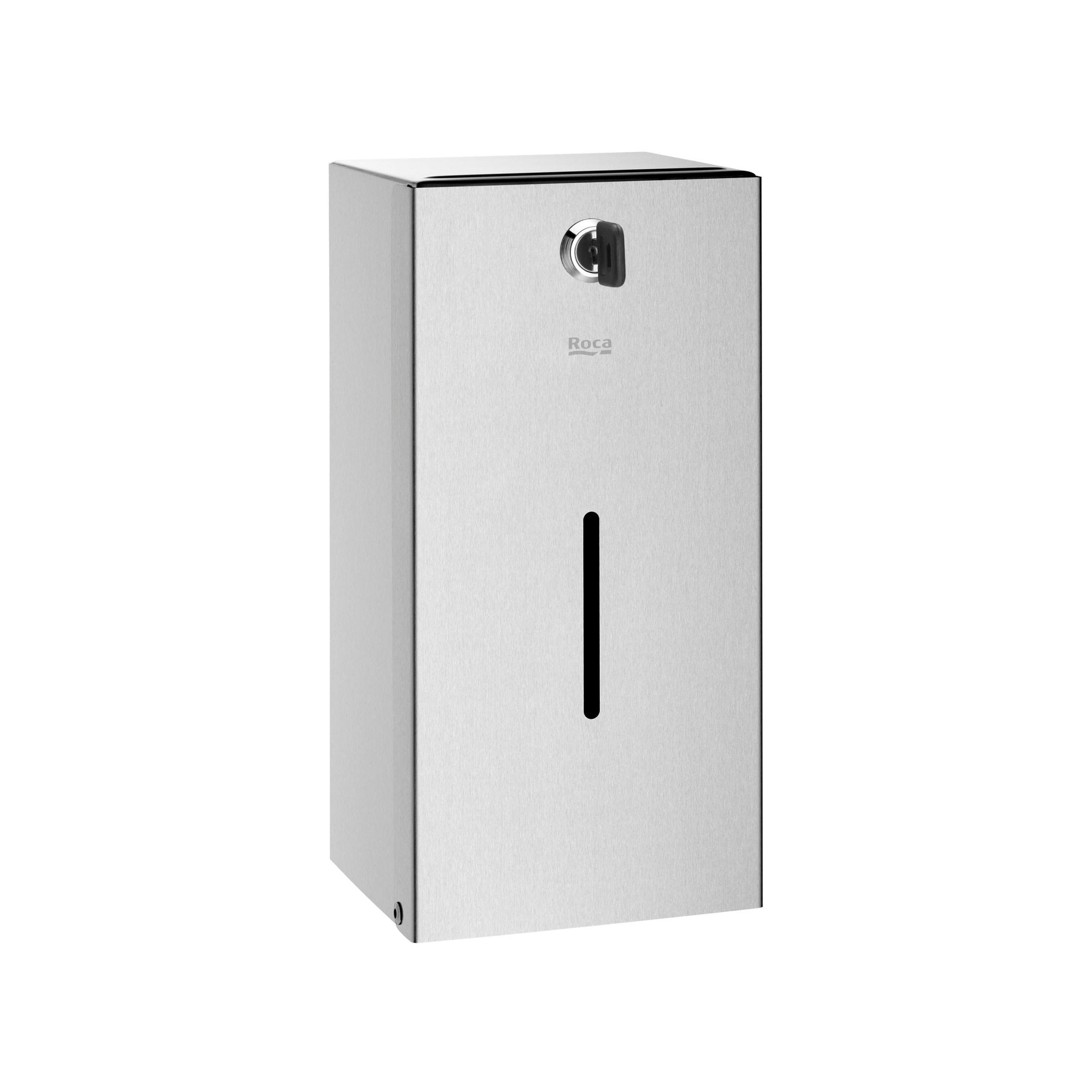 Roca - Dispensador de papel higiénico (2 rollos) Public Satinado A817408002 - BricoandPool