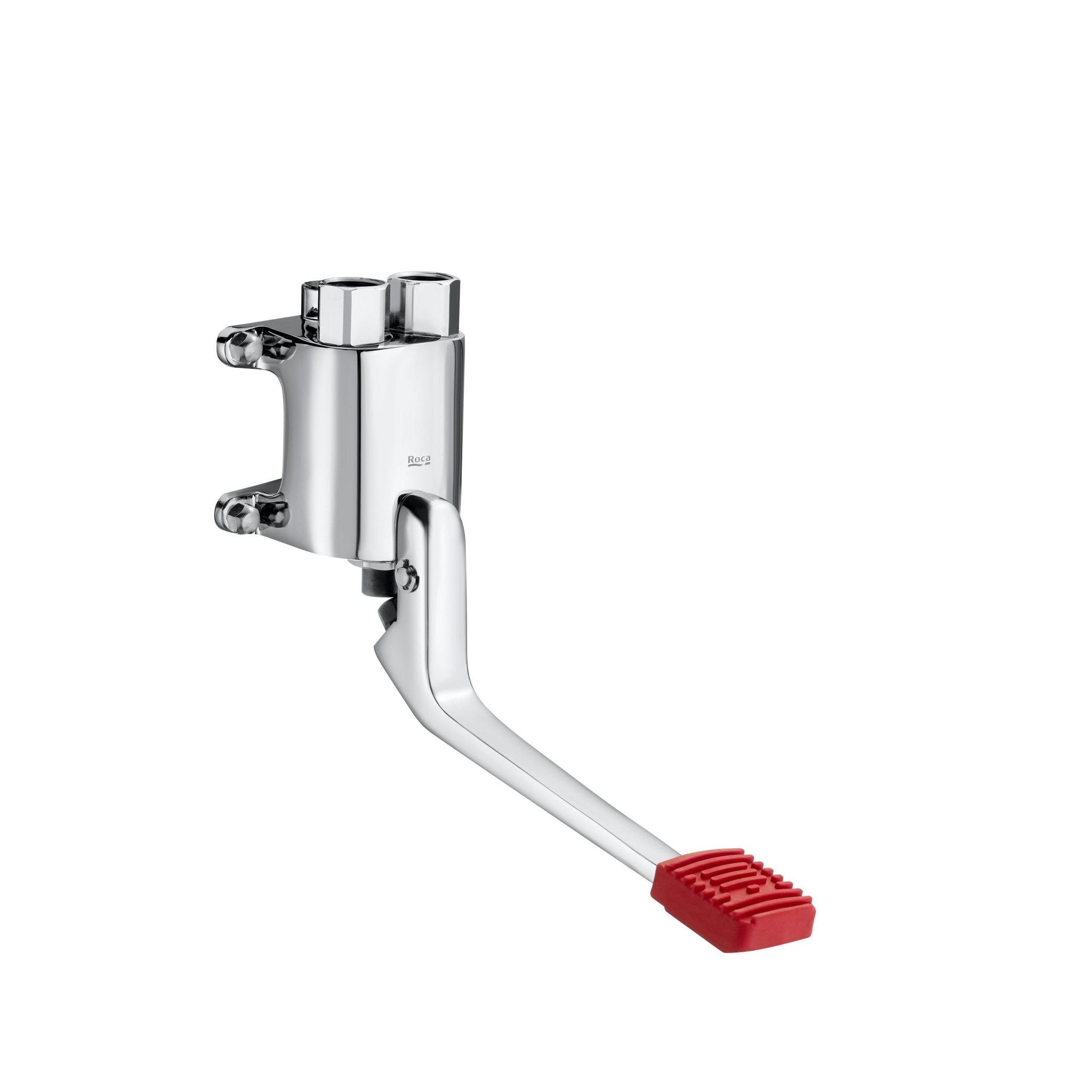 Roca - Grifo temporizado de pedal de un agua. Instalación a pared Instant. Accionamiento con el pie A505128900 - BricoandPool