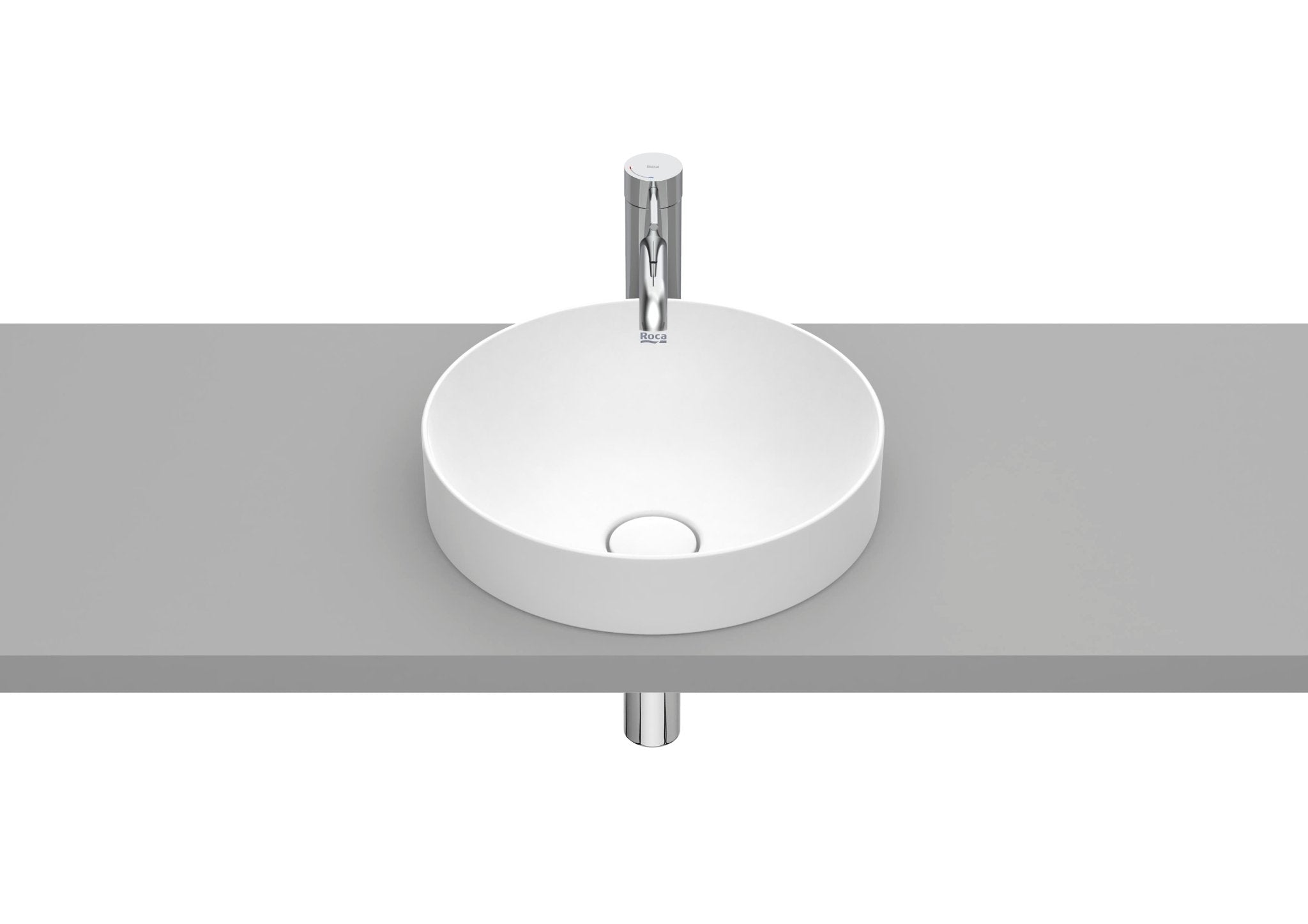 Roca - Inspira Round - Lavabo de Fineceramic® de sobre encimera - BricoandPool