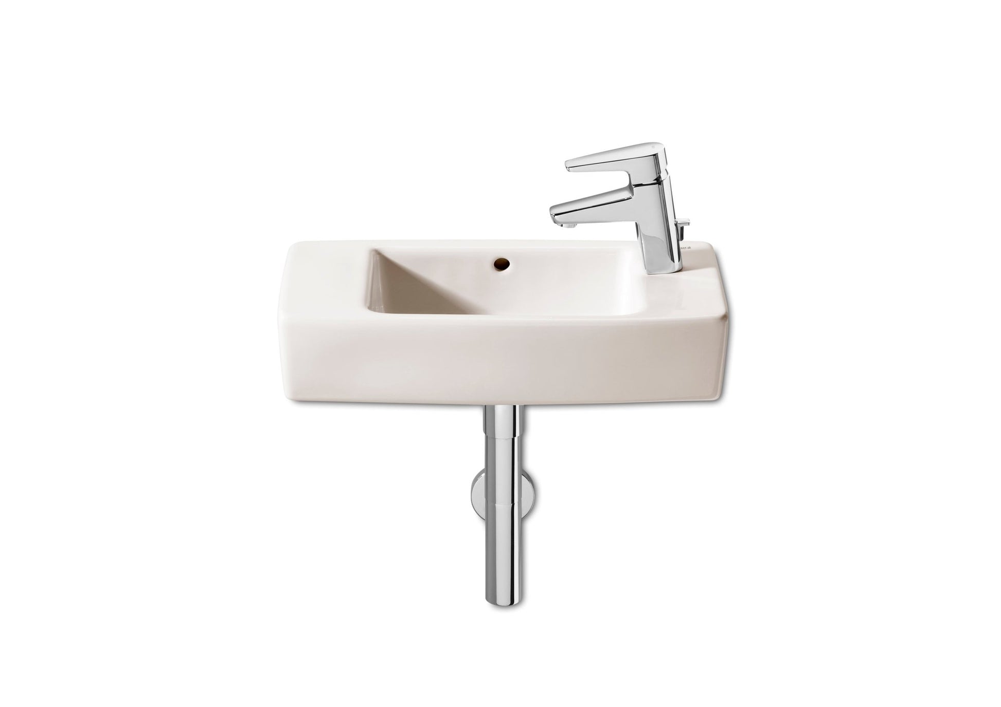 Roca - Lavabo Hall mural o de sobre encimera compacto - BricoandPool