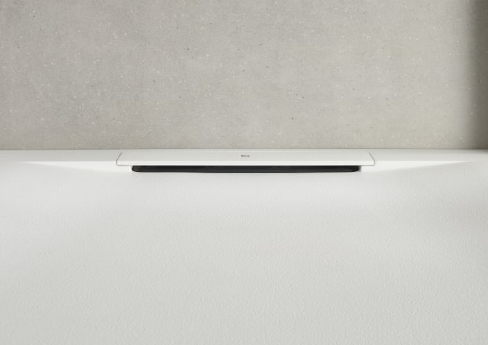 Roca - Plato de ducha Pyros extraplano de STONEX® Perla - BricoandPool